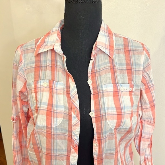 Columbia PFG Women's Plaid Long Sleeve 100% Cotton Button Down Shirt, Sz. S. - Picture 5 of 15